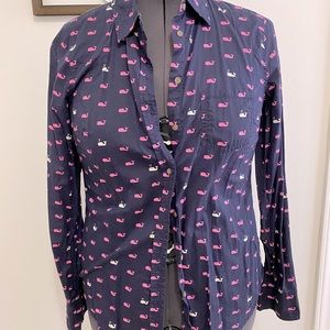 Merona whale button up